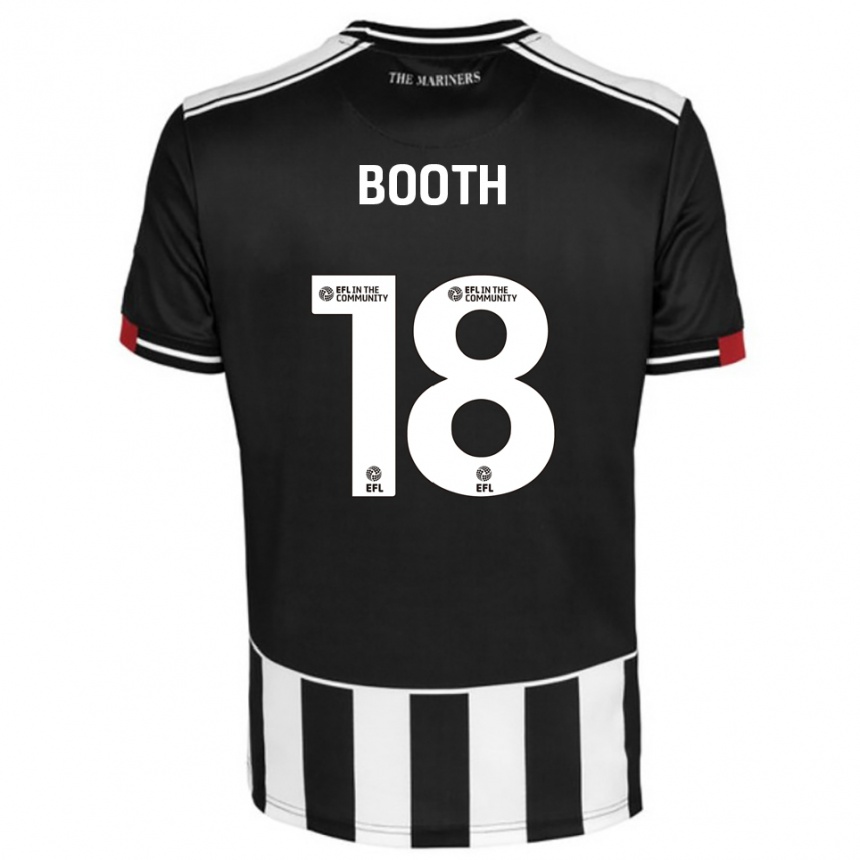 נשים כדורגל Harvey Booth #18 שחור לבן אדום ג'רזי ביתית 2025/26