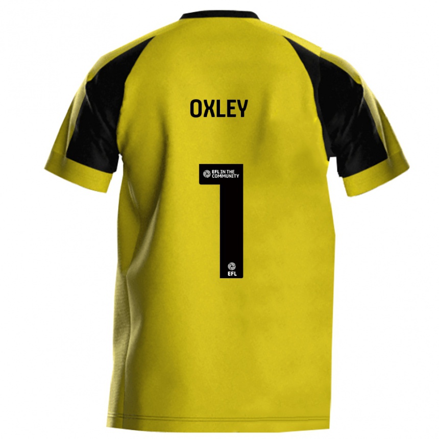 נשים כדורגל מארק אוקסלי #1 צהוב אפור ג'רזי ביתית 2025/26