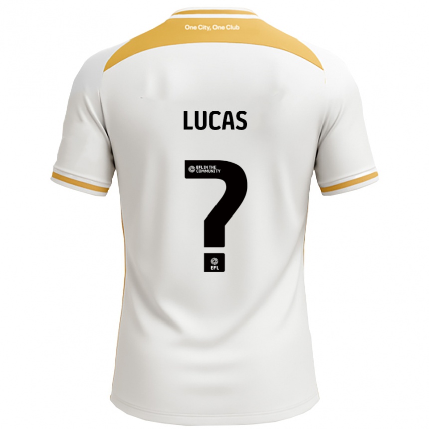 נשים כדורגל Dani Lucas #0 לבן זהב ג'רזי ביתית 2025/26