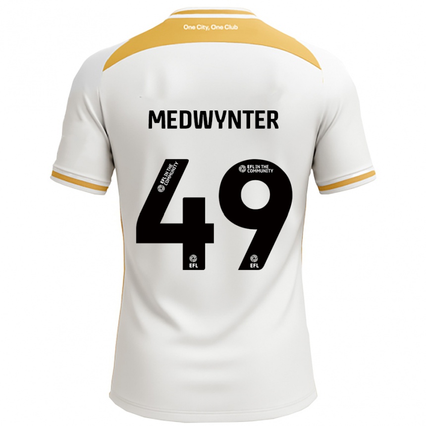 נשים כדורגל צ׳ייס קראליס מדוינטר #49 לבן זהב ג'רזי ביתית 2025/26