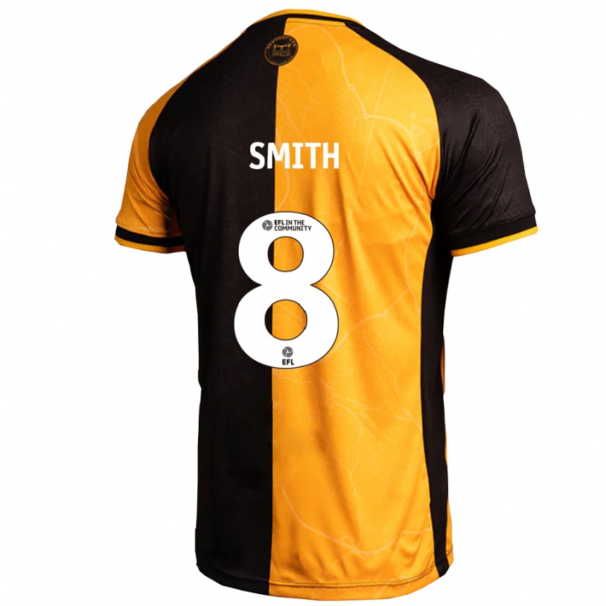 נשים כדורגל Matt Smith #8 צהוב שחור ג'רזי ביתית 2025/26