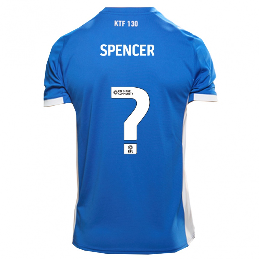 נשים כדורגל Ryan Spencer #0 כחול לבן ג'רזי ביתית 2025/26