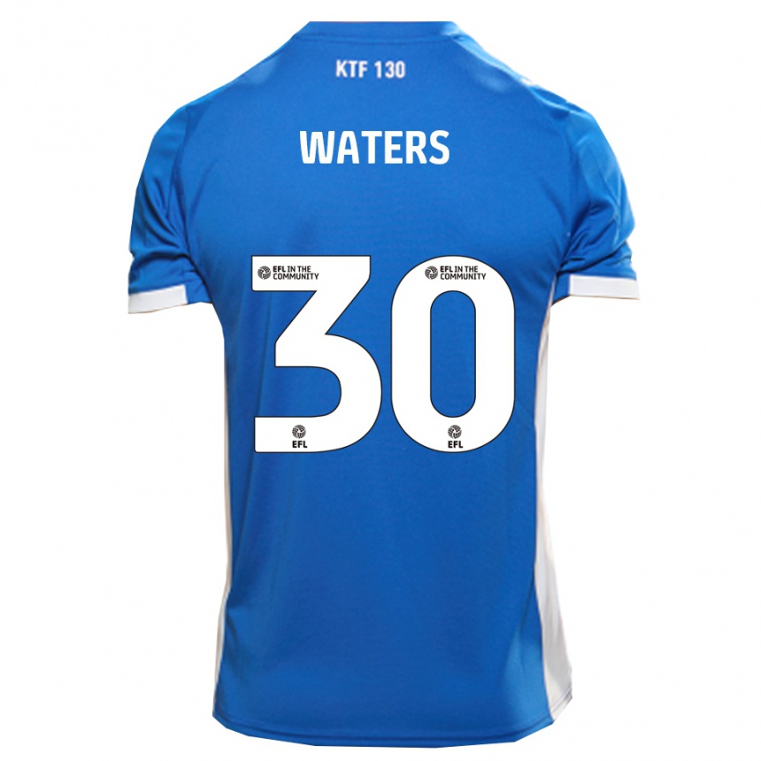 נשים כדורגל בילי ווטרס #30 כחול לבן ג'רזי ביתית 2025/26