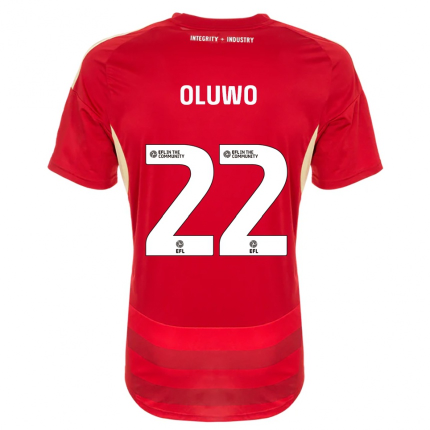 נשים כדורגל אדבולה אולובו #22 אדום לבן ג'רזי ביתית 2025/26