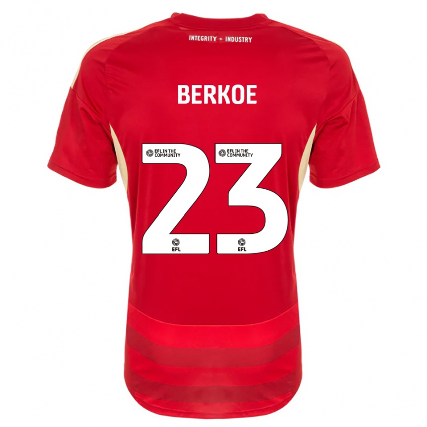 נשים כדורגל קווין ברקו #23 אדום לבן ג'רזי ביתית 2025/26