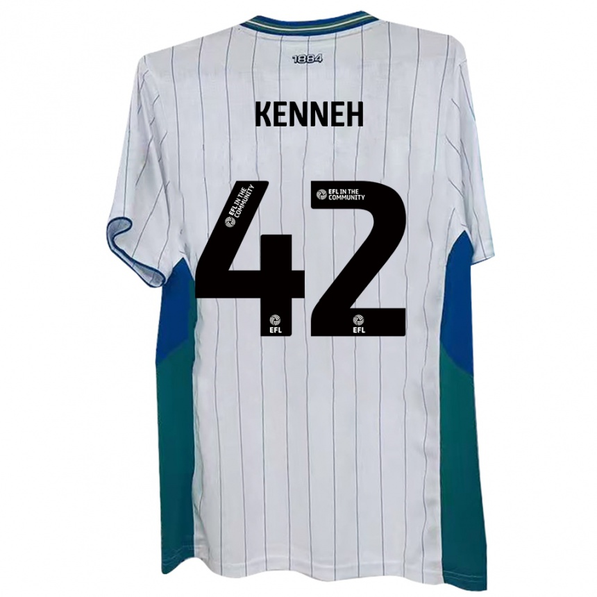 נשים כדורגל נוהאן קנה #42 לבן ירוק כחול ג'רזי ביתית 2025/26