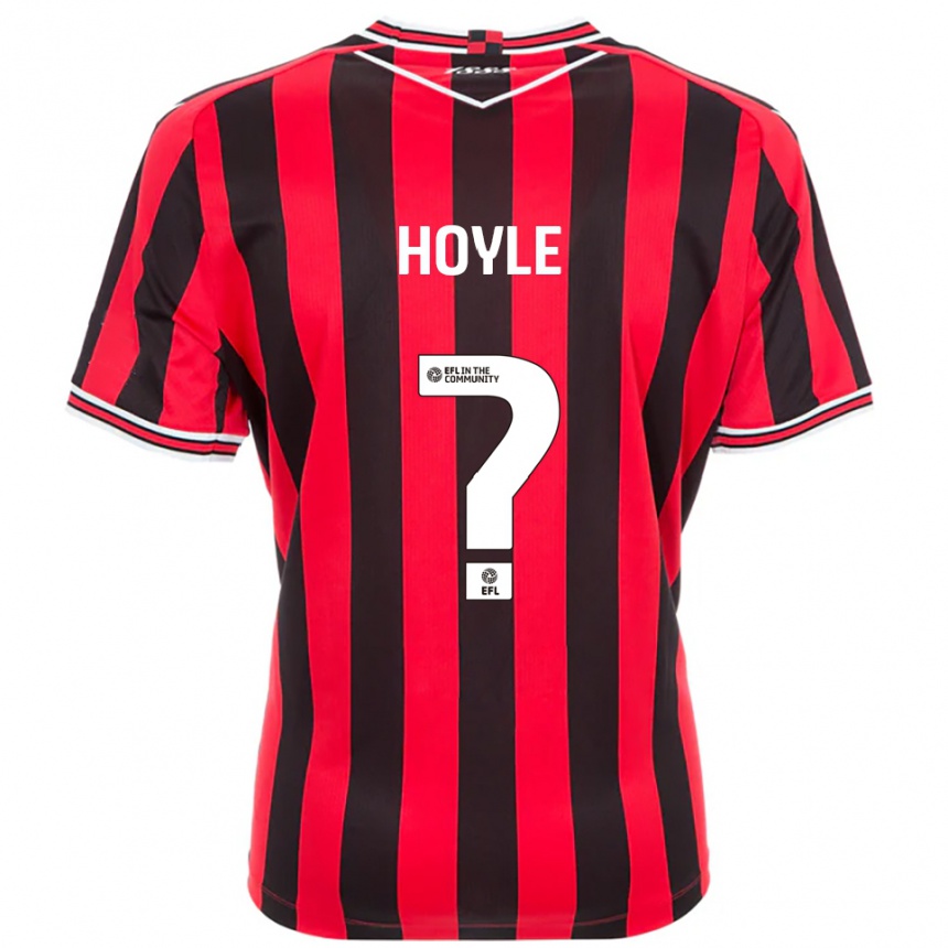 נשים כדורגל Lauren Hoyle #0 אדום שחור ג'רזי ביתית 2025/26