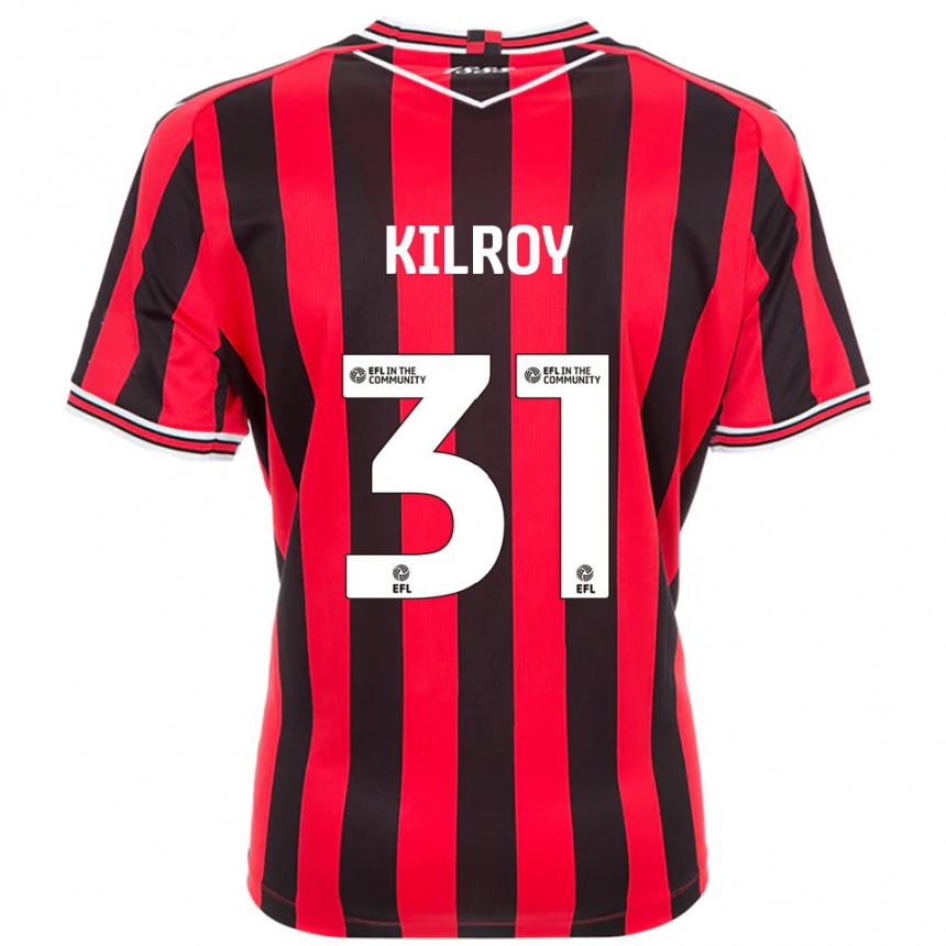 נשים כדורגל ינסון מיכאל קילרוי #31 אדום שחור ג'רזי ביתית 2025/26