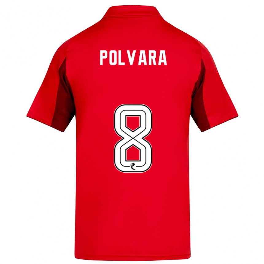 נשים כדורגל דנטה פולבארה #8 אדום בורדו ג'רזי ביתית 2025/26