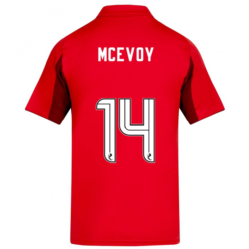 נשים כדורגל הולי מק׳אבוי #14 אדום בורדו ג'רזי ביתית 2025/26