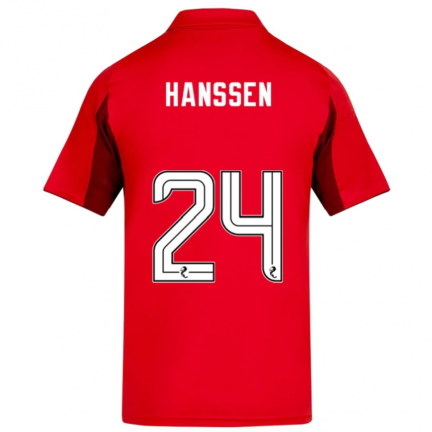 נשים כדורגל נאדין הנסן #24 אדום בורדו ג'רזי ביתית 2025/26