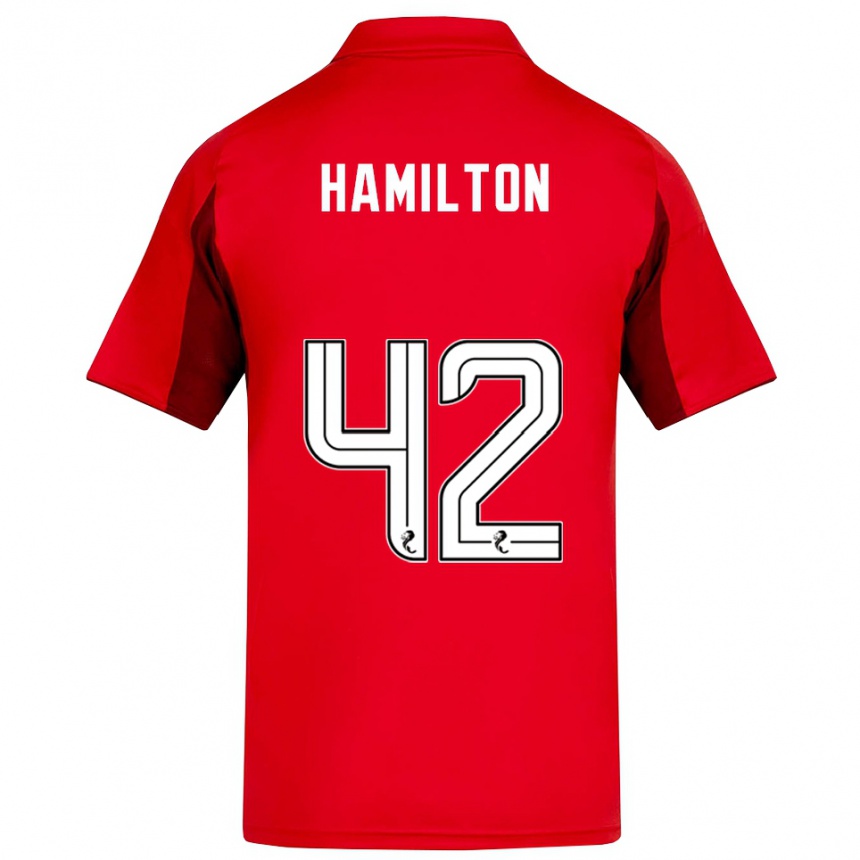 נשים כדורגל ברנדן המילטון #42 אדום בורדו ג'רזי ביתית 2025/26
