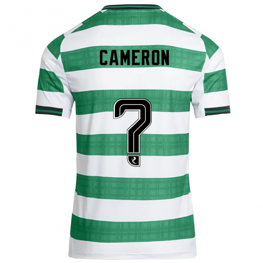 נשים כדורגל Jacob Cameron #0 ירוק לבן ג'רזי ביתית 2025/26