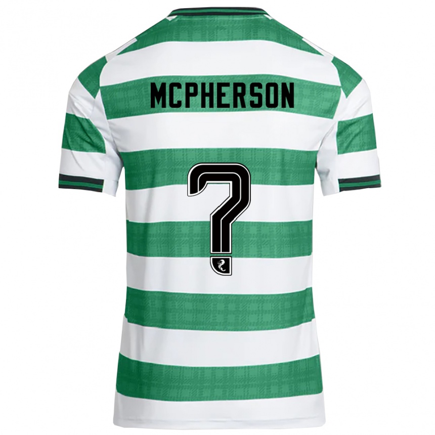 נשים כדורגל Ben Mcpherson #0 ירוק לבן ג'רזי ביתית 2025/26