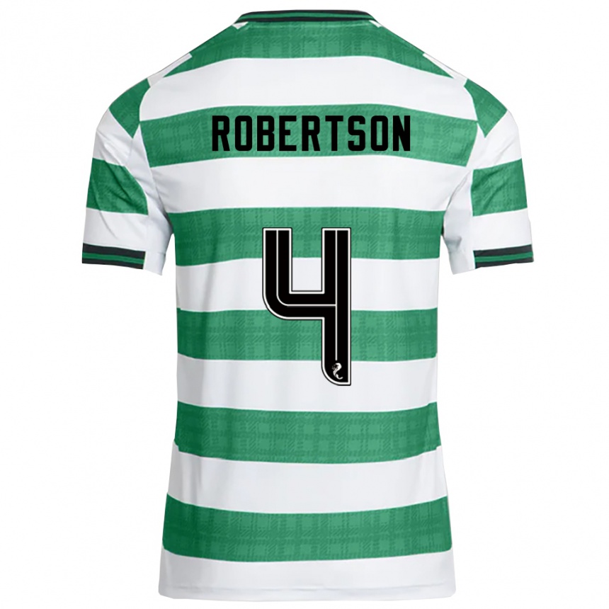 נשים כדורגל ליסה רוברטסון #4 ירוק לבן ג'רזי ביתית 2025/26