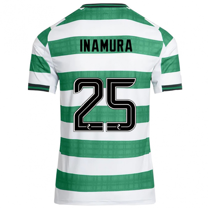 נשים כדורגל האיאטו אינמורה #25 ירוק לבן ג'רזי ביתית 2025/26