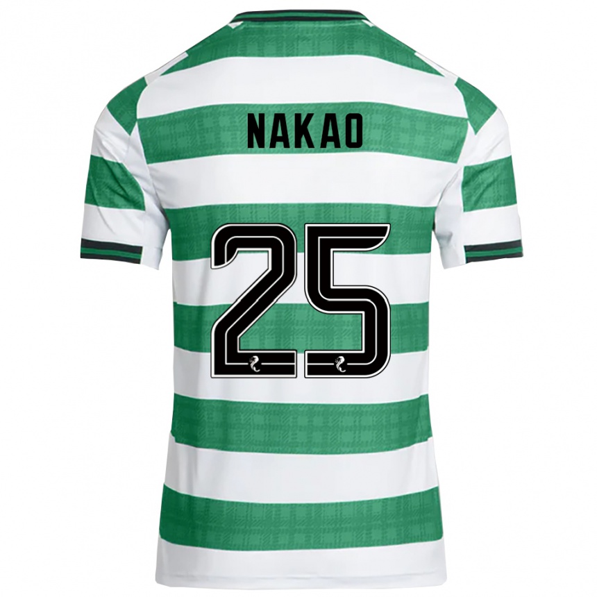 נשים כדורגל מומו נקאו #25 ירוק לבן ג'רזי ביתית 2025/26