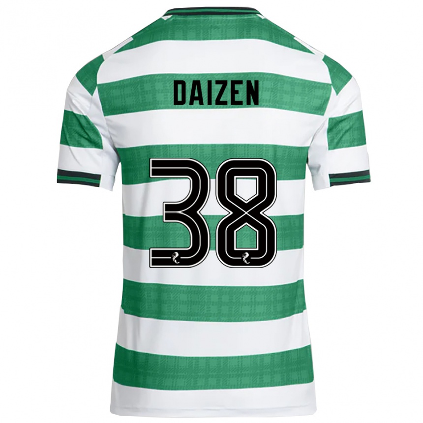 נשים כדורגל דאייזן מיידה #38 ירוק לבן ג'רזי ביתית 2025/26