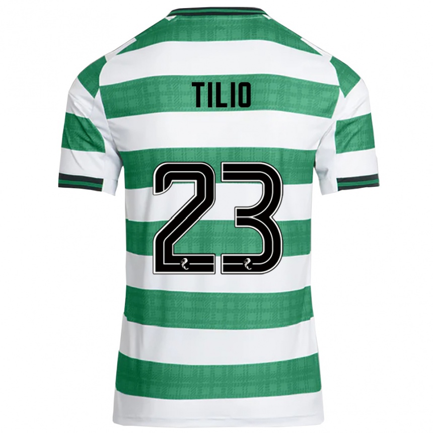 נשים כדורגל מרקו טיליו #23 ירוק לבן ג'רזי ביתית 2025/26