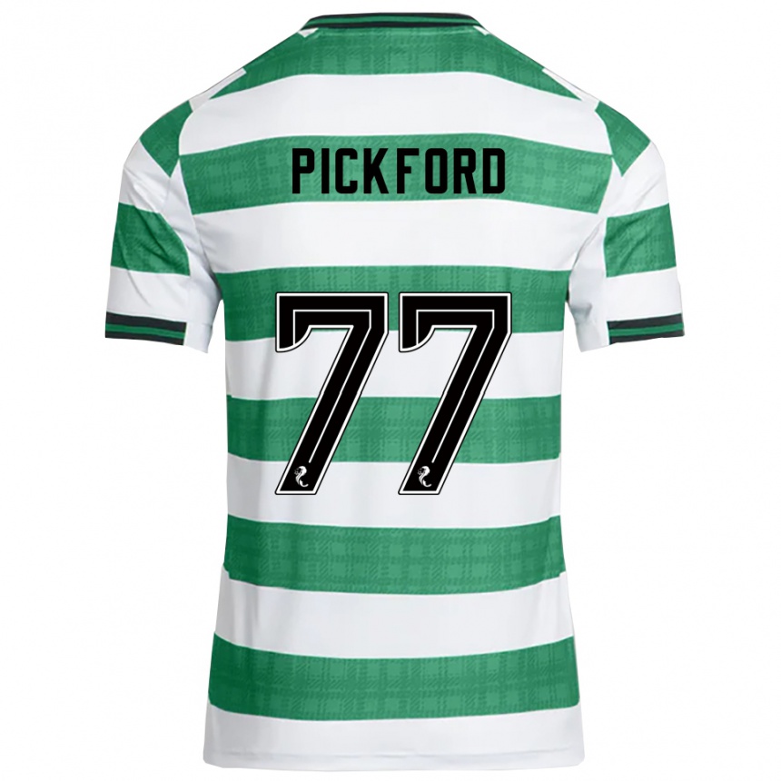 נשים כדורגל Tom Pickford #77 ירוק לבן ג'רזי ביתית 2025/26 נשים כדורגל Tom Pickford #77 ירוק לבן ג'רזי ביתית 2025/26