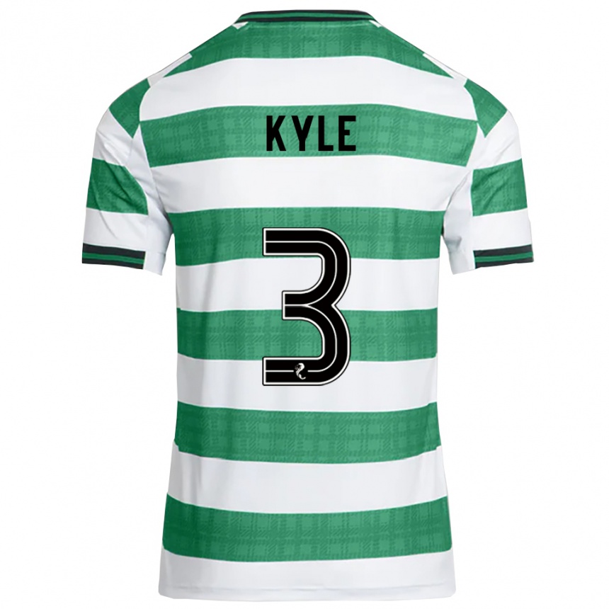 נשים כדורגל אנדרו קייל #3 ירוק לבן ג'רזי ביתית 2025/26