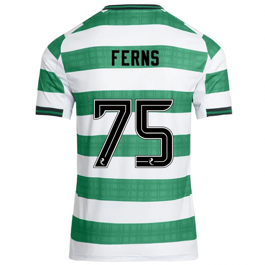 נשים כדורגל Ronan Ferns #75 ירוק לבן ג'רזי ביתית 2025/26