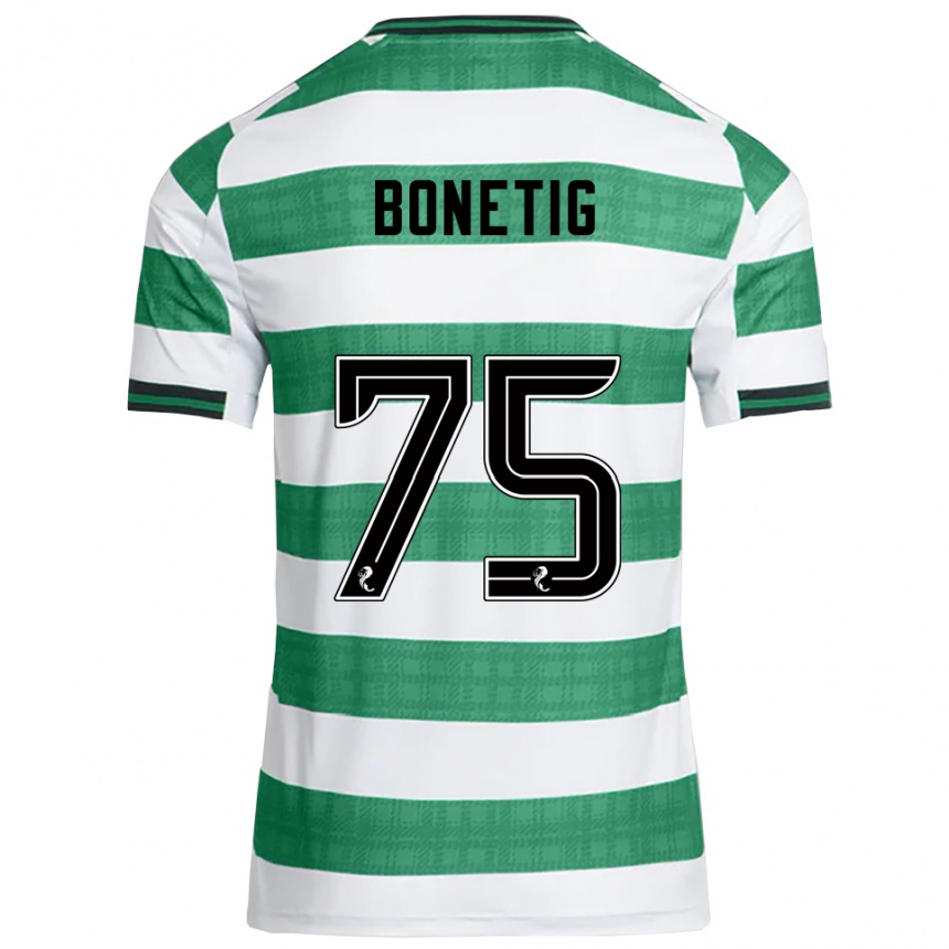 נשים כדורגל ליאם בונטיג #75 ירוק לבן ג'רזי ביתית 2025/26