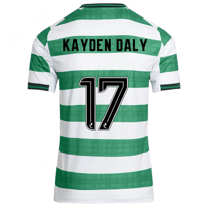 נשים כדורגל קיידן דאלי #17 ירוק לבן ג'רזי ביתית 2025/26 נשים כדורגל קיידן דאלי #17 ירוק לבן ג'רזי ביתית 2025/26