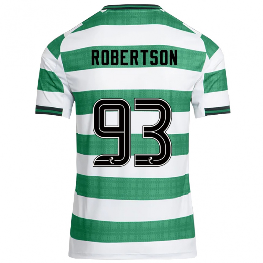 נשים כדורגל מיטשל רוברטסון #93 ירוק לבן ג'רזי ביתית 2025/26
