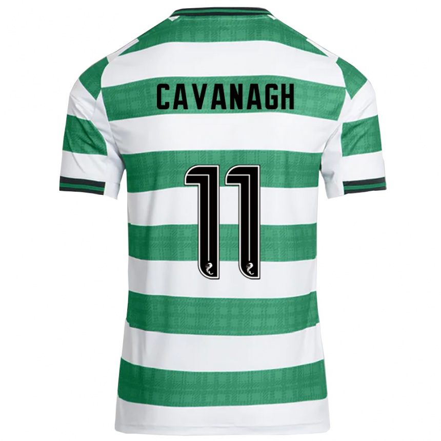 נשים כדורגל קולט קוואנו #11 ירוק לבן ג'רזי ביתית 2025/26