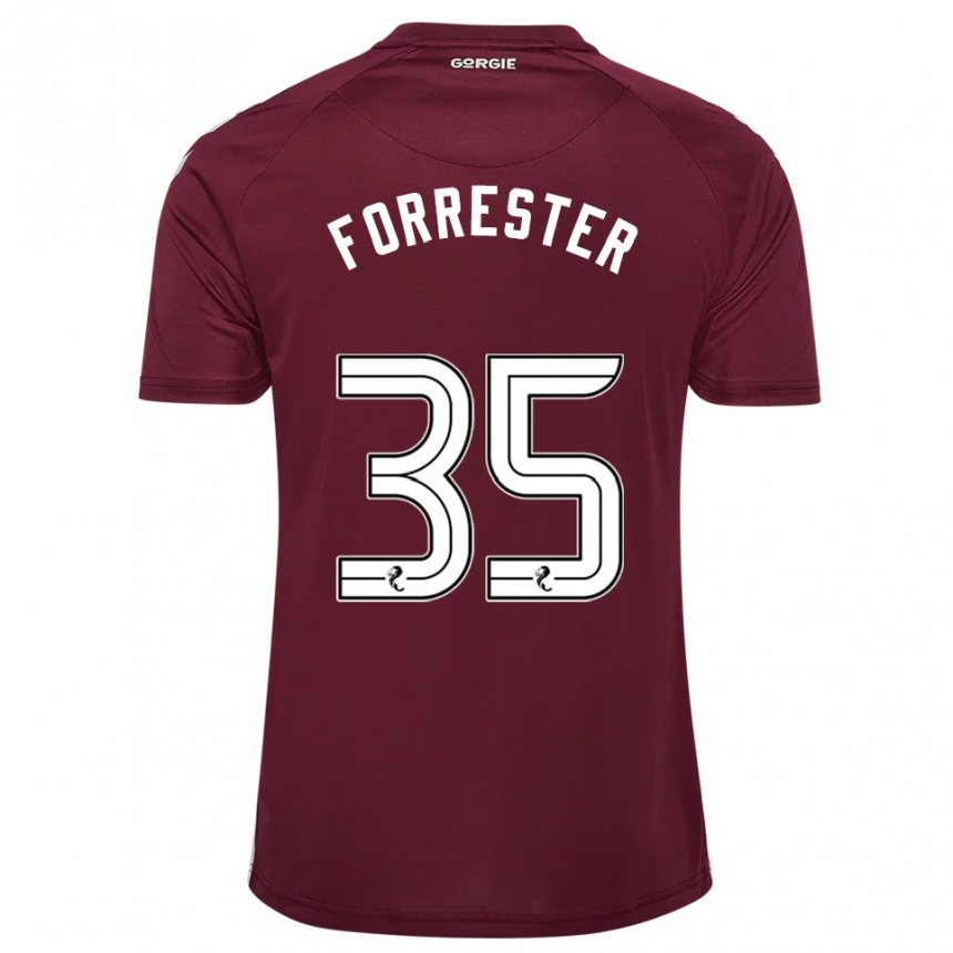 נשים כדורגל Adam Forrester #35 בורדו לבן ג'רזי ביתית 2025/26 נשים כדורגל Adam Forrester #35 בורדו לבן ג'רזי ביתית 2025/26