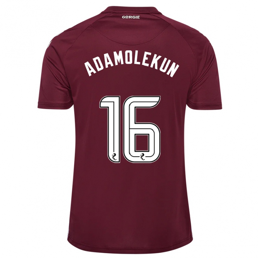 נשים כדורגל Olufolasade Adamolekun #16 בורדו לבן ג'רזי ביתית 2025/26