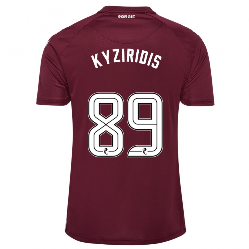 נשים כדורגל אלכסנדרוס קיזירידיס #89 בורדו לבן ג'רזי ביתית 2025/26