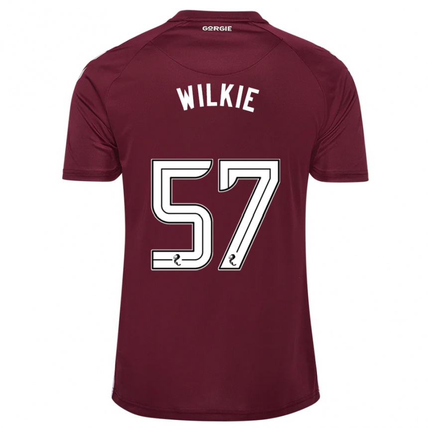 נשים כדורגל Coupar Wilkie #57 בורדו לבן ג'רזי ביתית 2025/26