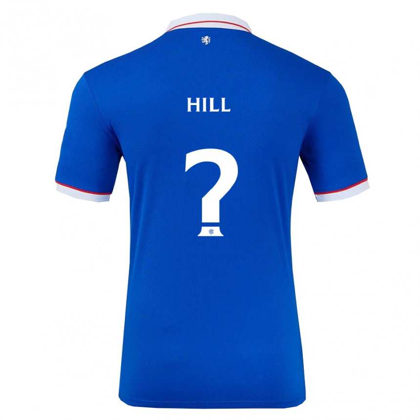 נשים כדורגל קתרין היל #0 כחול לבן ג'רזי ביתית 2025/26