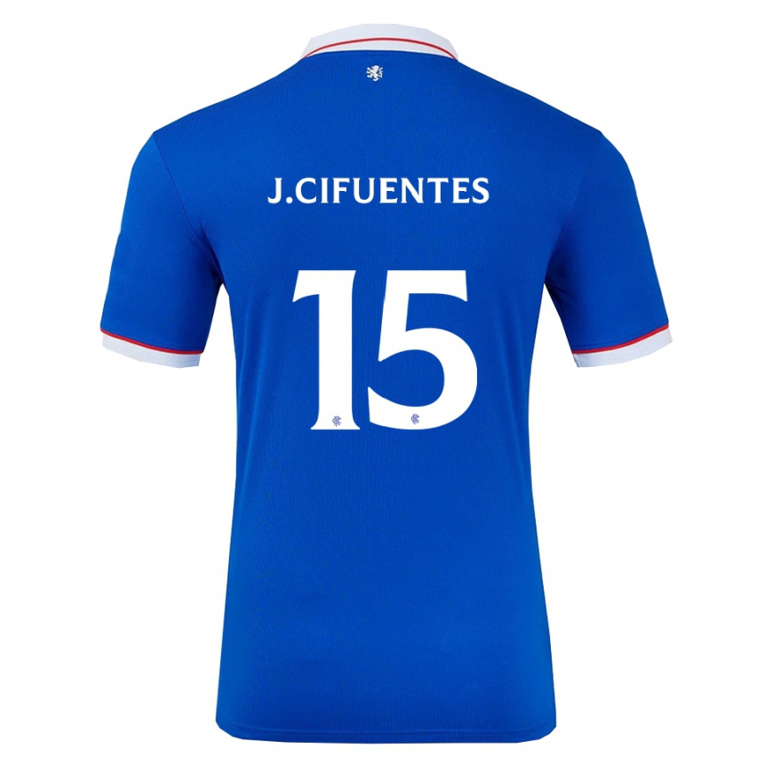 נשים כדורגל חוסה סיפואנטס #15 כחול לבן ג'רזי ביתית 2025/26