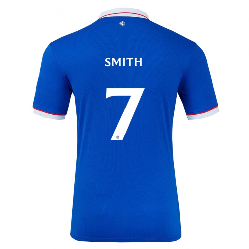 נשים כדורגל Alexander Smith #7 כחול לבן ג'רזי ביתית 2025/26