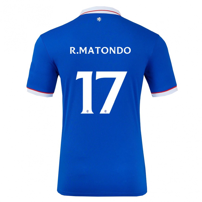 נשים כדורגל ראבי מטונדו #17 כחול לבן ג'רזי ביתית 2025/26 נשים כדורגל ראבי מטונדו #17 כחול לבן ג'רזי ביתית 2025/26