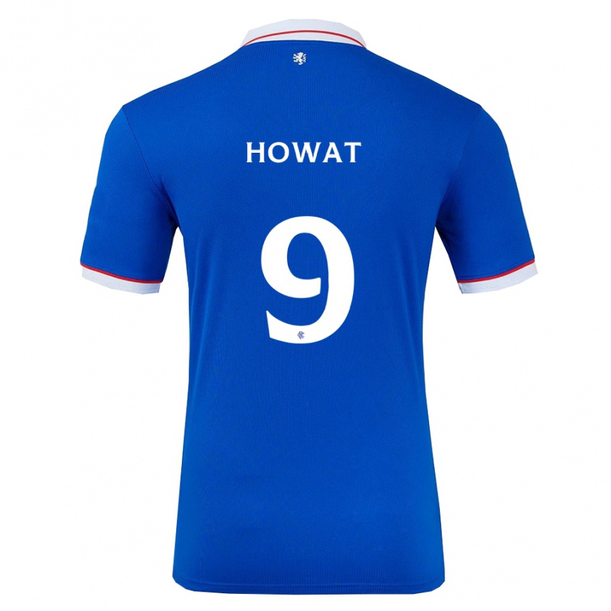 נשים כדורגל קירסטי האוט #9 כחול לבן ג'רזי ביתית 2025/26