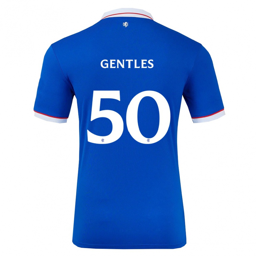 נשים כדורגל ג׳ושוע ג׳נטלס #50 כחול לבן ג'רזי ביתית 2025/26