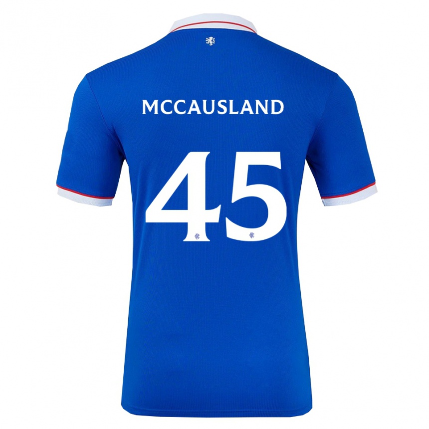 נשים כדורגל רוס מקאוסלנד #45 כחול לבן ג'רזי ביתית 2025/26