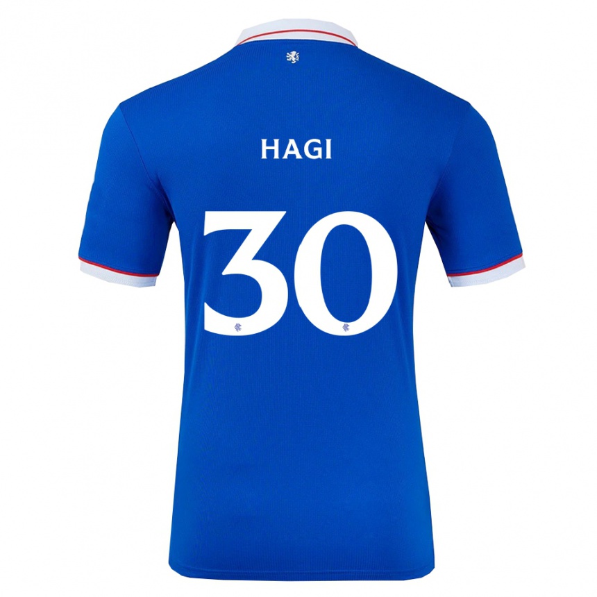 נשים כדורגל יאניס חאג'י #30 כחול לבן ג'רזי ביתית 2025/26