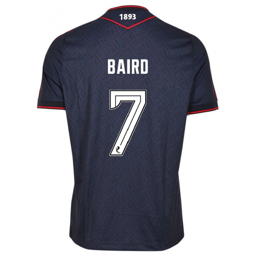 נשים כדורגל Wallace Baird #7 כחול נייבי לבן ג'רזי ביתית 2025/26