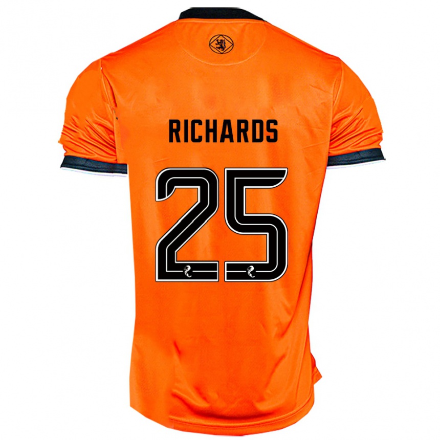 נשים כדורגל Dave Richards #25 כתום שחור ג'רזי ביתית 2025/26