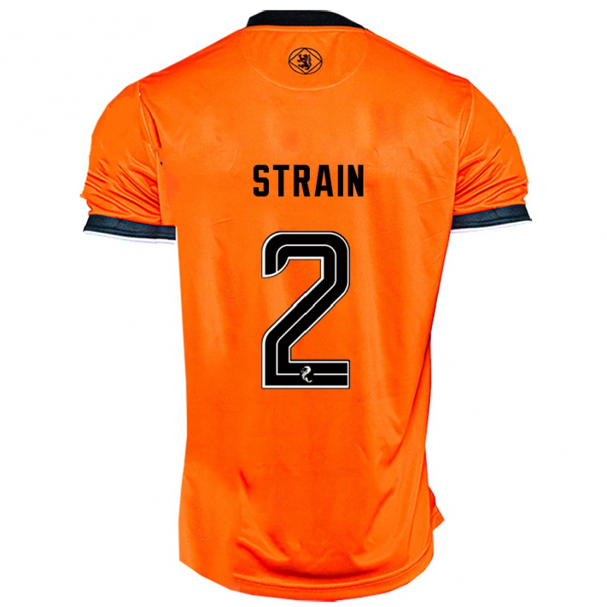 נשים כדורגל ראיין סטריין #2 כתום שחור ג'רזי ביתית 2025/26