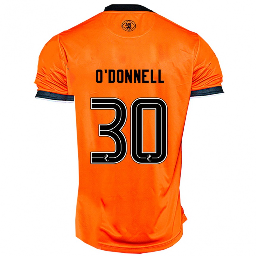 נשים כדורגל לואיס אודונל #30 כתום שחור ג'רזי ביתית 2025/26