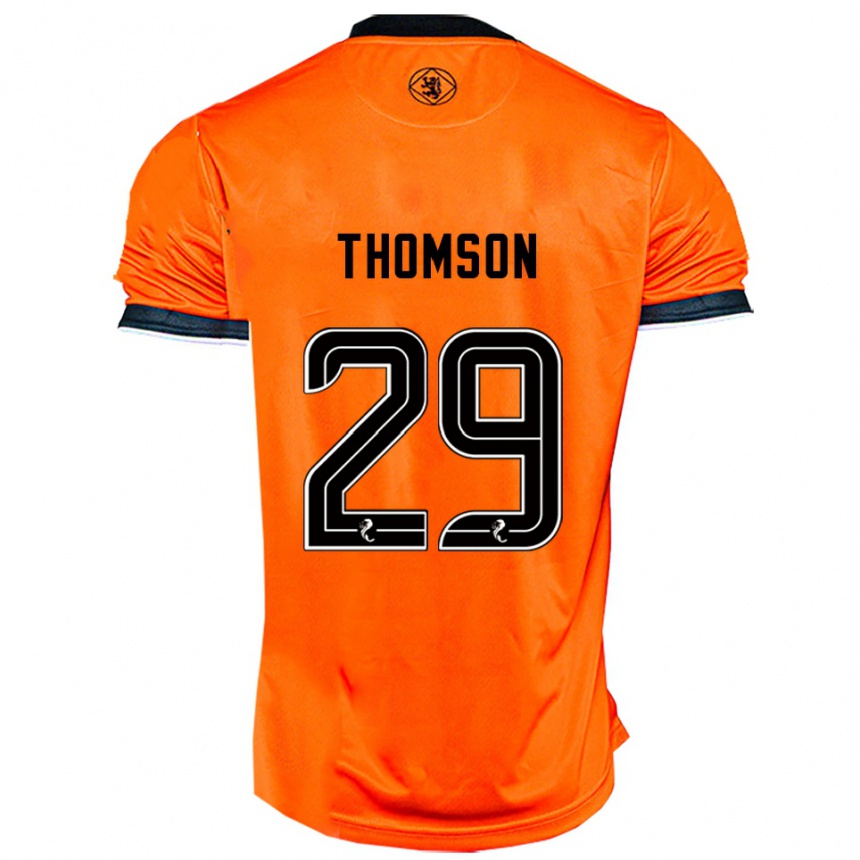 נשים כדורגל Miller Thomson #29 כתום שחור ג'רזי ביתית 2025/26