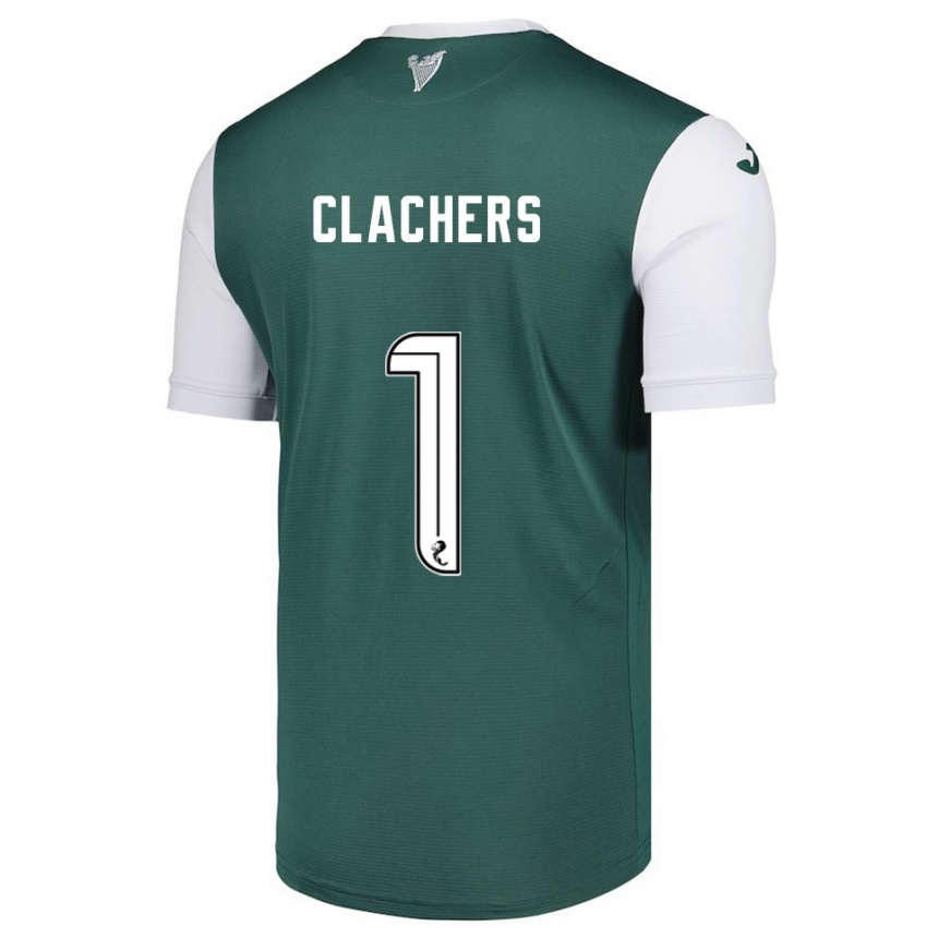 נשים כדורגל Erin Clachers #1 ירוק לבן ג'רזי ביתית 2025/26