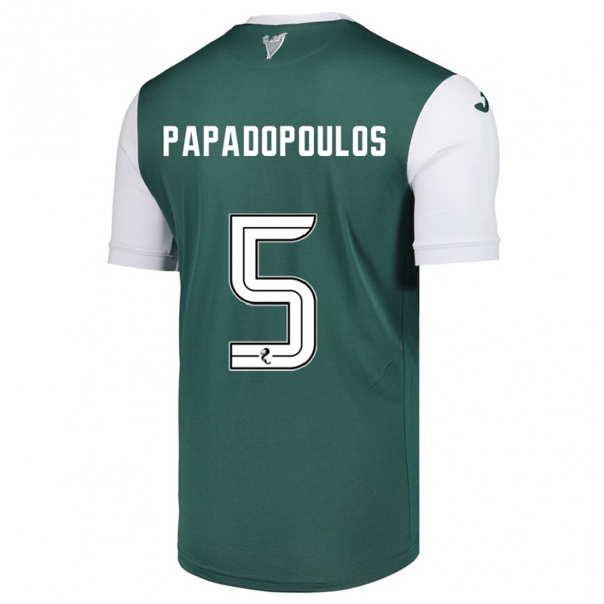 נשים כדורגל סטייסי שופה פאפאדופולוס #5 ירוק לבן ג'רזי ביתית 2025/26