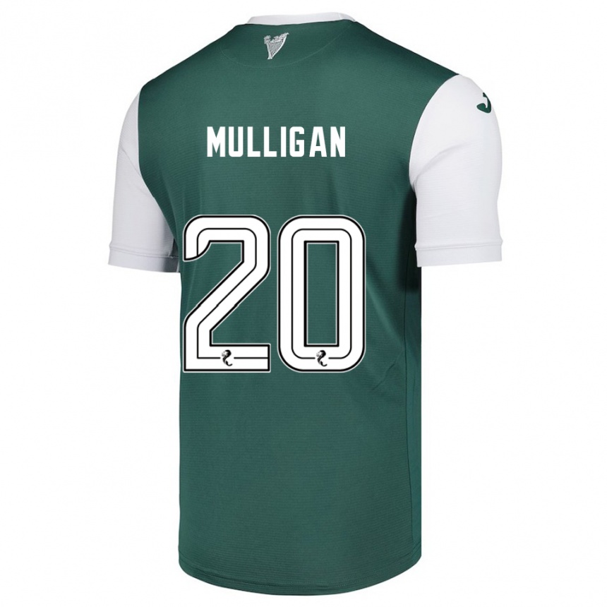 נשים כדורגל ג'וש מאליגן #20 ירוק לבן ג'רזי ביתית 2025/26